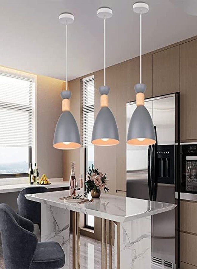 GAUVIK Aluminium Hanging/Pendent Light for Restaurant,Bedroom, Living Room and Home Décor.Grey (Bulb Not Inculded) - Image 1